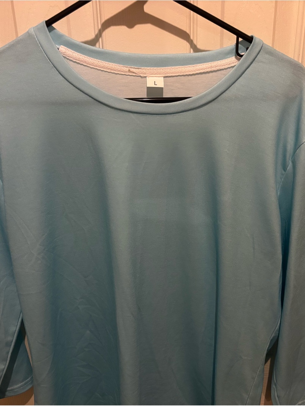 Light Blue Women Crew Neck Shirt - Brand Not Specified - Picture 1 of 4